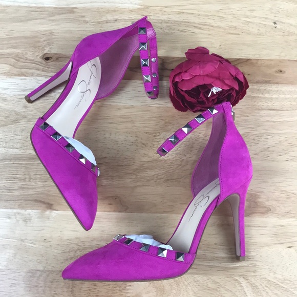 Jessica Simpson Pink Prinella Ankle-Strap Pumps 8 - Picture 7 of 8